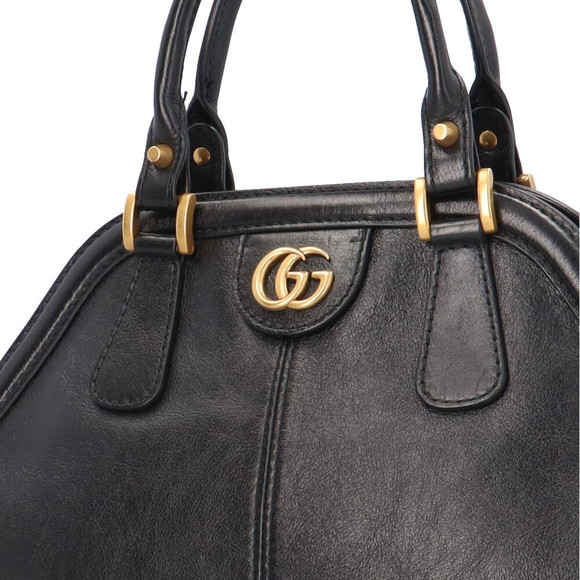 Gucci Liber Medium GG Marmont Leather Handbag Black - Picture 8 of 8